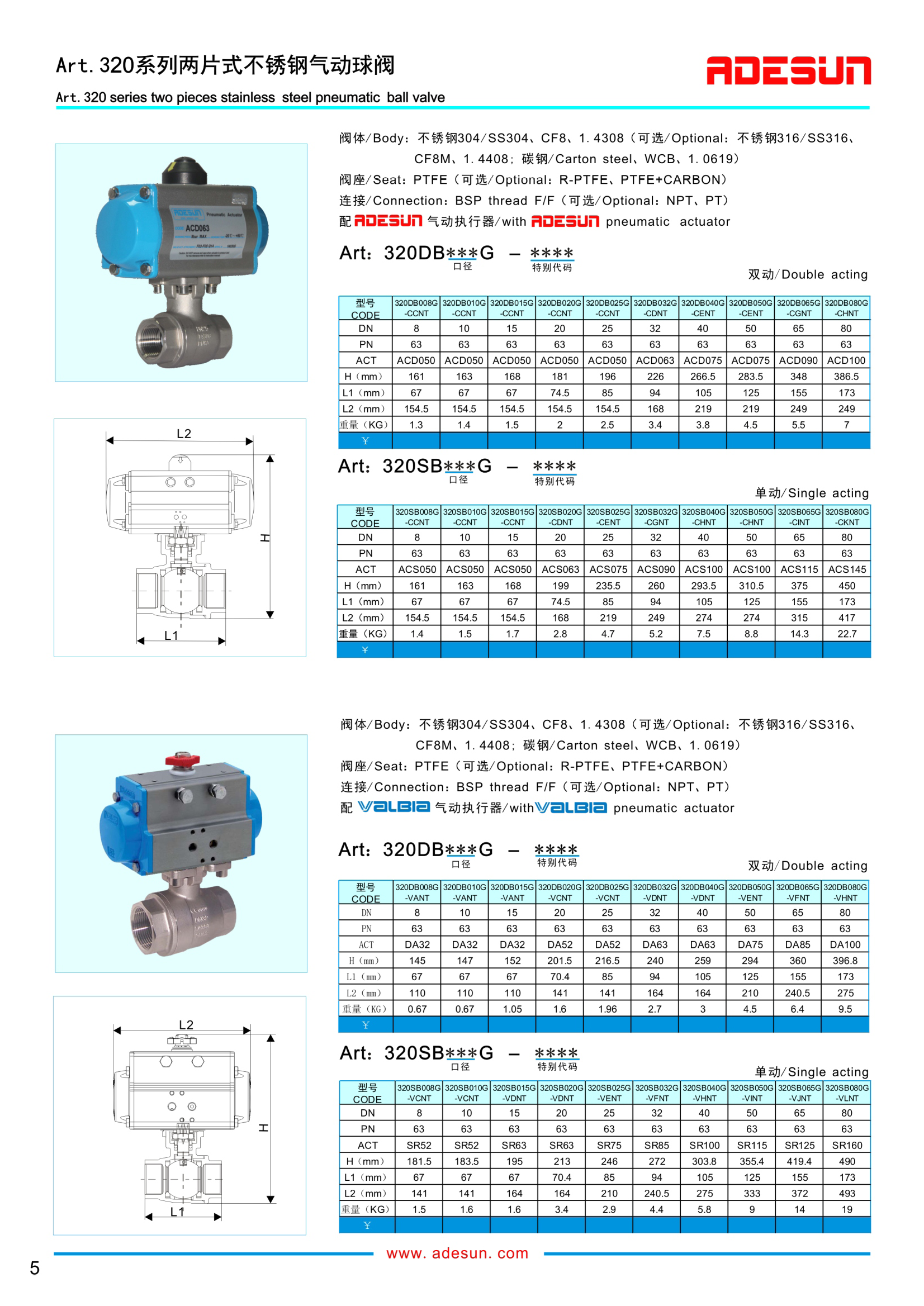 不锈钢气动球阀尺寸及其应用