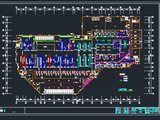 超市百货图纸的设计与规划